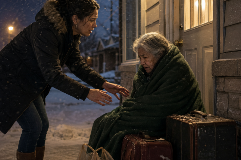 y Parents Left My 78-Year-Old Grandma Freezing on My Porch—Then I Found the Bank Slip They Tried to Hide