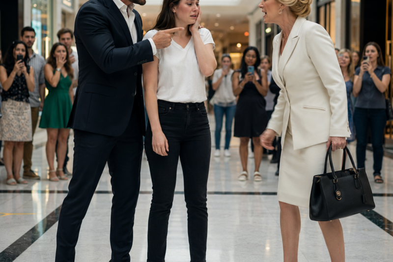 AT THE MALL, A RICH WOMAN SL@PED ME IN FRONT OF EVERYONE TO PROVE I WAS BENEATH HER—AFTER HUMILIATING ME, SHE SAID, “THAT’S WHAT HAPPENS WHEN YOU DISRESPECT PEOPLE WHO MATTER,” BUT SHE DIDN’T KNOW A BILLIONAIRE WAS WATCHING