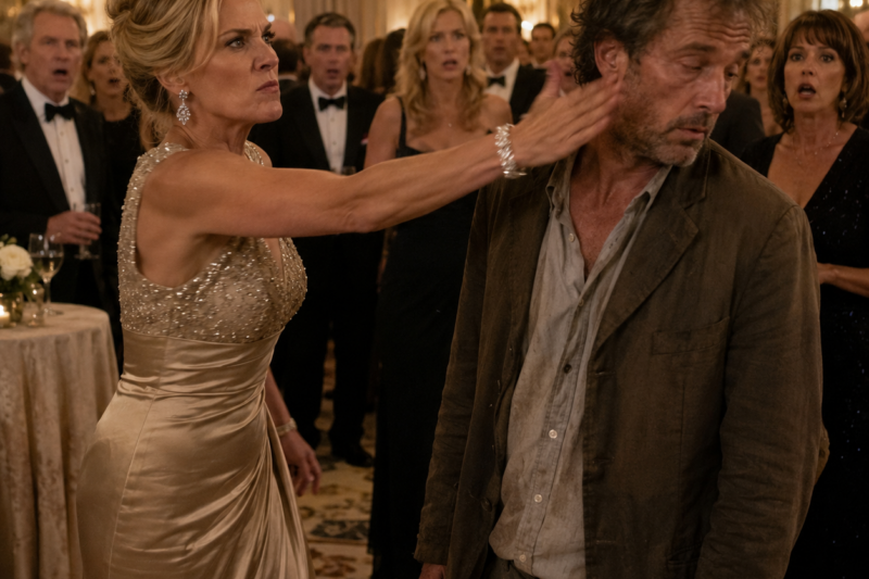 A woman slapped a shabbily dressed man, BUT THE TRUTH THAT FOLLOWED SHOCKED EVERYONE.