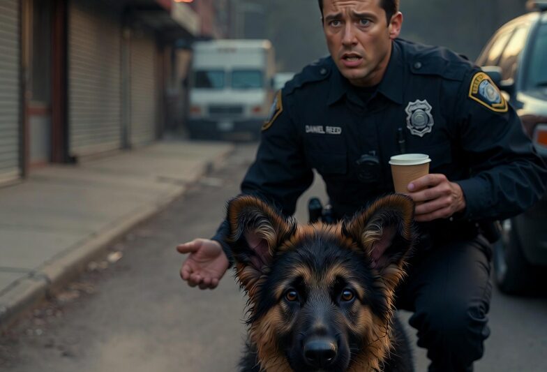  A Tiny Puppy Wouldn’t Stop Following a Cop—Then He Led Him Into the Woods and Broke His Heart