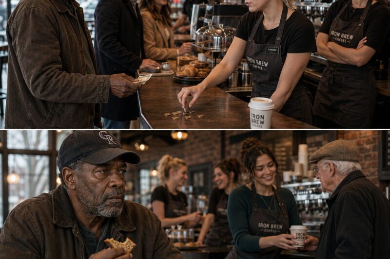 The owner of Iron Brew Coffee walked into his own flagship store dressed like a man nobody wanted to notice. The cashier looked him up and down, dropped his change on the counter like it was dirty, and told him to keep his order simple.
