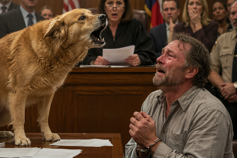 AT MY FINAL HEARING, EVERYONE HAD ALREADY DECIDED I WAS GUILTY. THEN MY OLD DOG CLIMBED ONTO THE JUDGE’S TABLE AND MADE HER STOP READING THE VERDICT.
