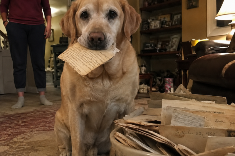 MY DOG CAME HOME WITH A NOTE. IT SAID, “NOBODY KNOCKED TODAY.” AND SOMEHOW, THOSE THREE WORDS BROKE SOMETHING IN ME.
