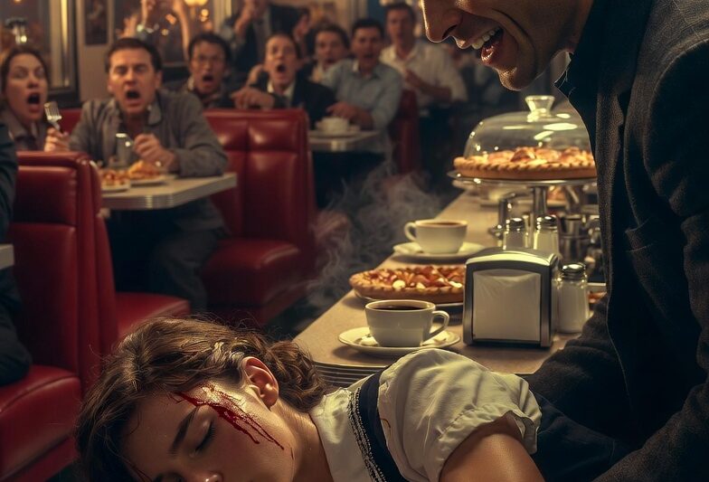 He Knocked the New Waitress Out Cold—Then the Mafia Boss Walked In and Made the Whole Diner Remember Her Name