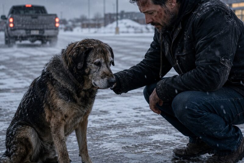 The old dog did not chase the truck, did not bark, and did not understand why the person he had waited for his whole life never came back.