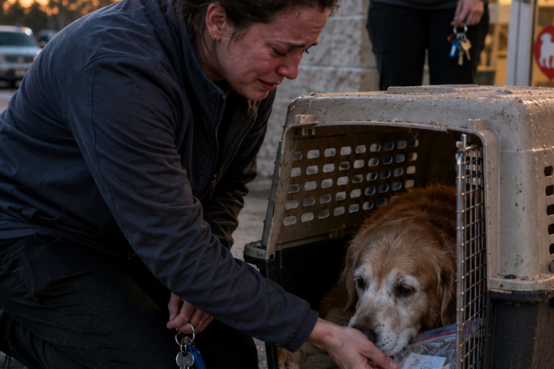 THE 15-YEAR-OLD GOLDEN RETRIEVER LEFT OUTSIDE THE SHELTER — AND THE NOTE ON HIS COLLAR THAT MADE EVERYONE CRY