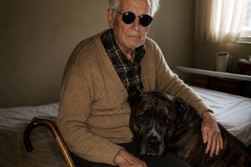 THE STRAY DOG BROKE INTO A NURSING HOME EVERY MORNING FOR THREE YEARS — JUST TO VISIT ONE BLIND OLD MAN IN ROOM 207