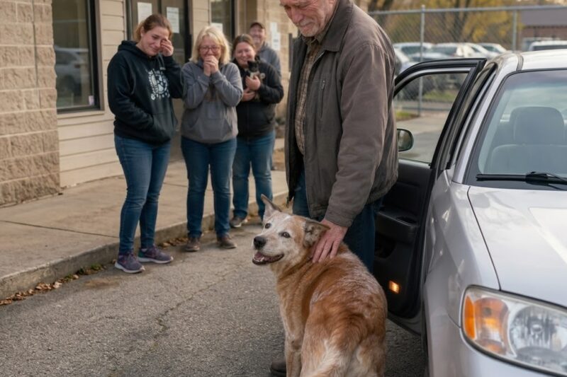 THE OLD DOG HAD STOPPED RUNNING TO THE KENNEL DOOR.  AFTER 418 DAYS, HOPE HAD BECOME TOO HEAVY.  THEN ONE MAN KNEELED DOWN AND SAW WHAT EVERYONE ELSE HAD MISSED.