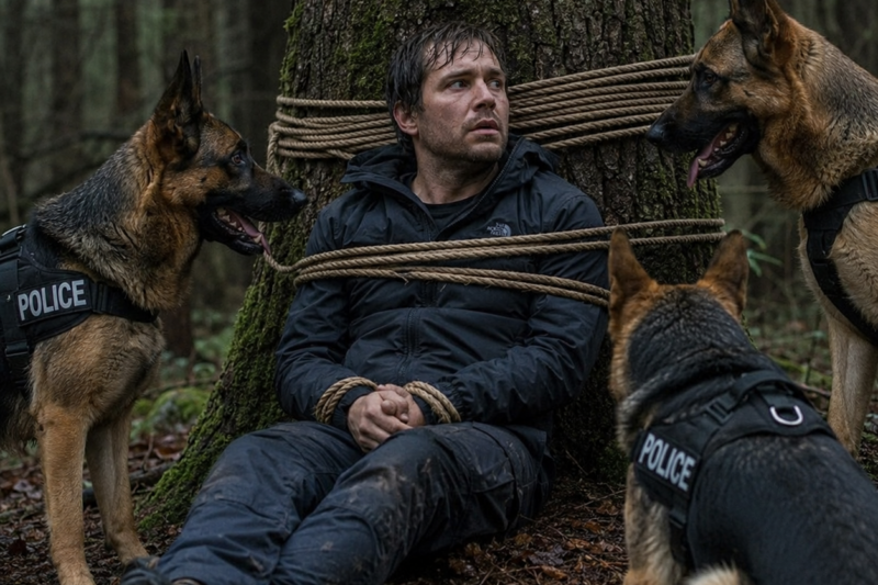 The K9s Found the Ranger Chained to a Tree—Then One Dog Refused to Leave Him Until the Whole Forest Gave Up Its Secret