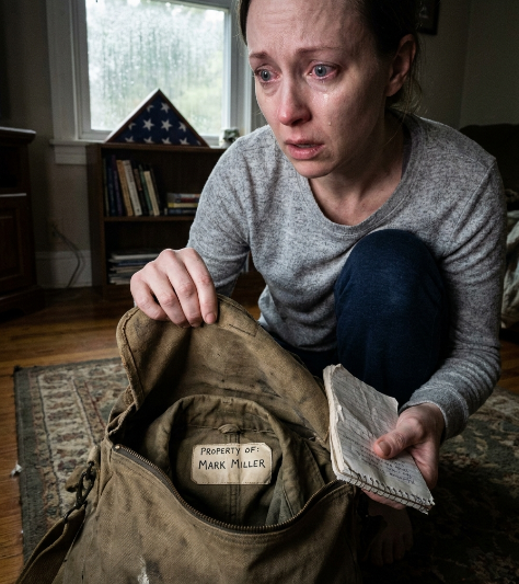 WHEN I LET A STRANGER AND A LITTLE GIRL INTO MY HOUSE DURING A STORM, I THOUGHT I WAS SAVING THEM — UNTIL MORNING CAME AND I FOUND MY DEAD HUSBAND’S NAME HIDDEN IN THEIR BAG