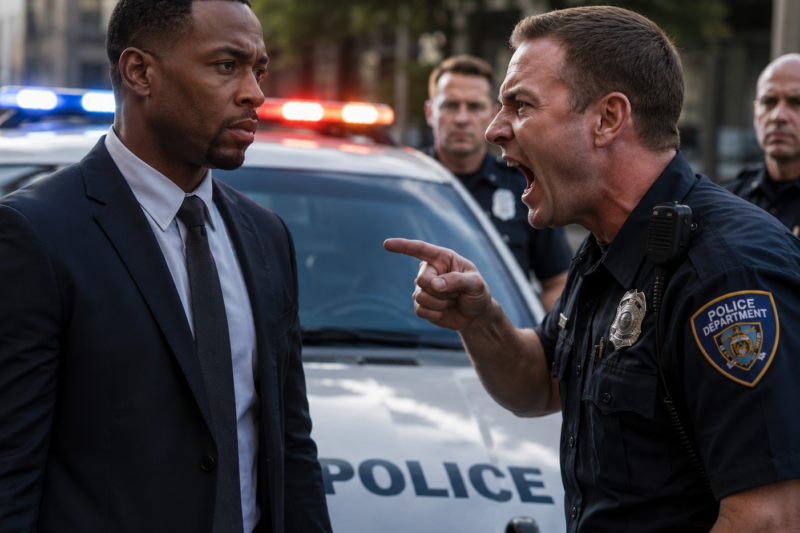 THE OFFICER LAUGHED AT A BLACK FBI AGENT’S BADGE—THREE SECONDS LATER, HIS FACE TURNED PALE ON CAMERA