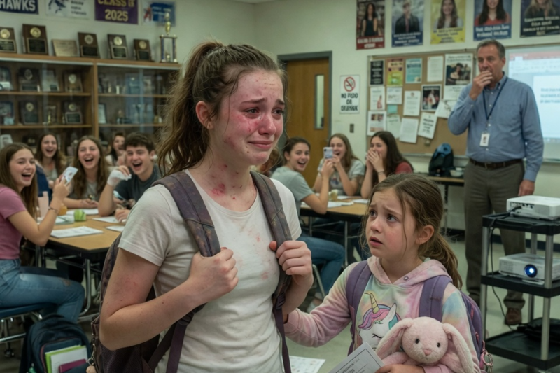 THEY VOTED HER THE UGLIEST GIRL IN SCHOOL AND LAUGHED WHILE SHE TRIED NOT TO CRY.