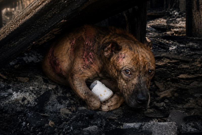 THE PITBULL THEY THOUGHT THE FIRE TOOK — AND THE TINY BABY SHOE FOUND IN THE ASHES