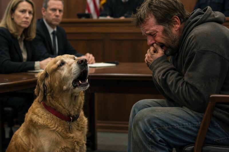 Daniel Mercer sat at the defense table with both hands wrapped around his little dog like the world might reach over and steal him again
