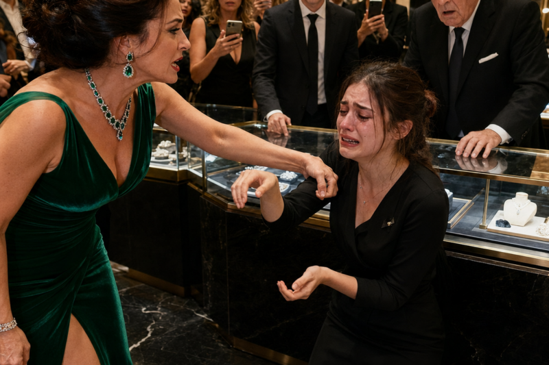 THE MILAN BOUTIQUE WAS FULL OF DIAMONDS, DESIGNER PERFUME, AND PEOPLE WHO BELIEVED MONEY COULD MAKE ANY SCANDAL DISAPPEAR. THE RICH BRIDE-TO-BE SCREAMED THAT A POOR SALES ASSISTANT HAD STOLEN HER ENGAGEMENT RING, THEN FORCED HER HAND OPEN IN FRONT OF EVERYONE. BUT WHEN AN OLD BRIDAL RECEIPT SLIPPED FROM THE GIRL’S SLEEVE, THE NAME WRITTEN ON IT MADE THE JEWELER LOOK LIKE HE HAD SEEN A GHOST