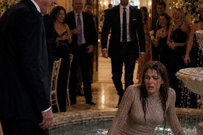 MY FATHER PUSHED ME INTO THE FOUNTAIN AT MY SISTER’S WEDDING.