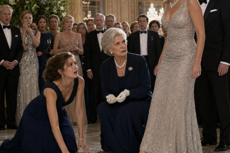 THEY LAUGHED WHEN MY PEARLS HIT THE FLOOR. THEN THE MOST POWERFUL WOMAN IN THE ROOM KNELT BESIDE ME. AND WITH ONE SENTENCE, SHE DESTROYED THE FUTURE THEY HAD PLANNED WITHOUT ME.
