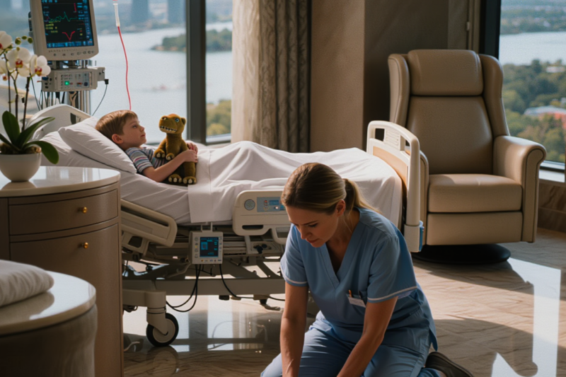 The Billionaire Learned His Dying Son’s Blood Came From the Woman Scrubbing the Hospital Floor