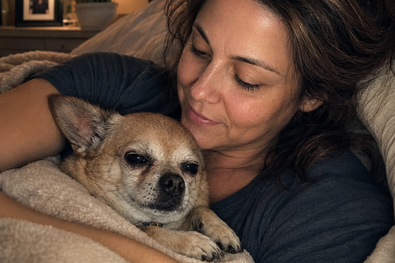 HE WAS OLD, OVERWEIGHT, AND TERRIFIED OF BEING CHOSEN. EVERYONE WANTED THE HAPPY LITTLE GIRL BESIDE HIM, BUT NOBODY HAD COME FOR HIM. THEN HE HID UNDER MY BLANKETS LIKE HE WAS AFRAID LOVE WOULD BE TAKEN AWAY AGAIN.