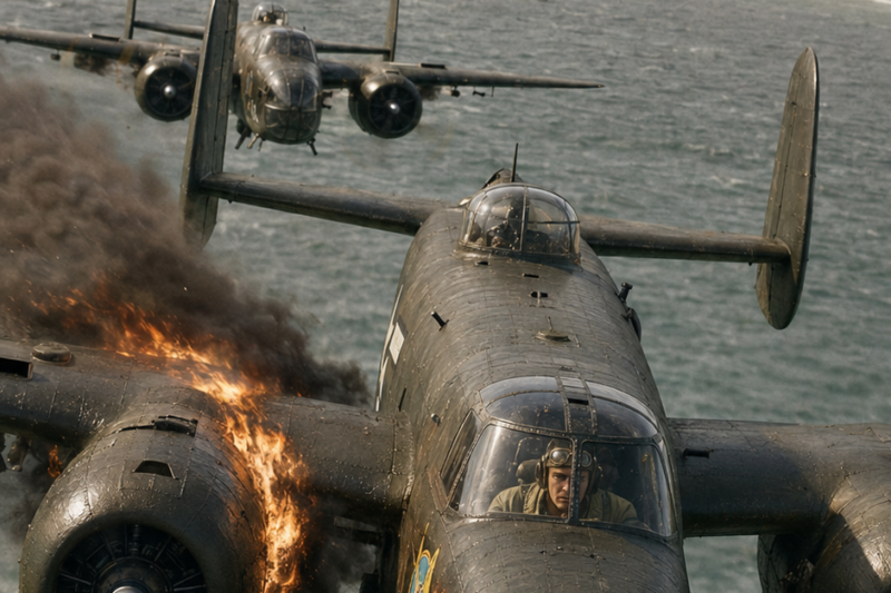 HIS B-25 CAUGHT FIRE BEFORE THE TARGET—BUT RALPH CHELI DIDN’T PULL UP