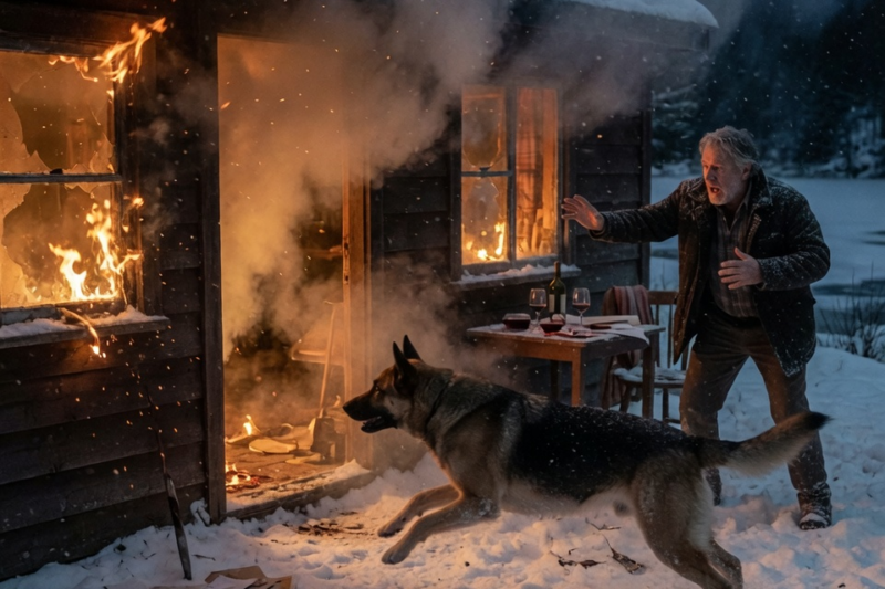 THE DOG RAN INTO THE BURNING HOUSE AND SAVED THE WRONG PERSON.