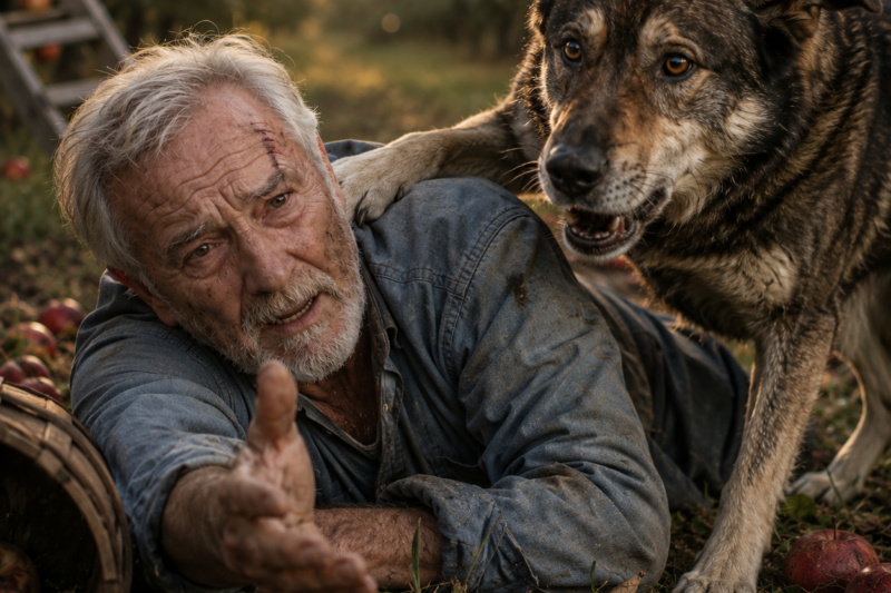 SIX FAMILIES SENT DUKE BACK.  THEY SAID HE NEVER LISTENED.  BUT WHEN I FELL ALONE IN MY ORCHARD, THAT “DISOBEDIENT” DOG HEARD THE ONE WORD THAT SAVED MY LIFE.