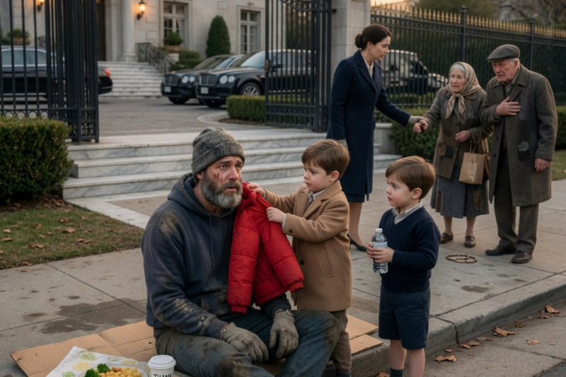 THE MILLIONAIRE PUT ON A FAKE BEARD, SAT ON THE SIDEWALK OUTSIDE HIS OWN HOUSE, AND WAITED TO CATCH HIS CHILDREN’S NANNY STEALING FROM HIM.