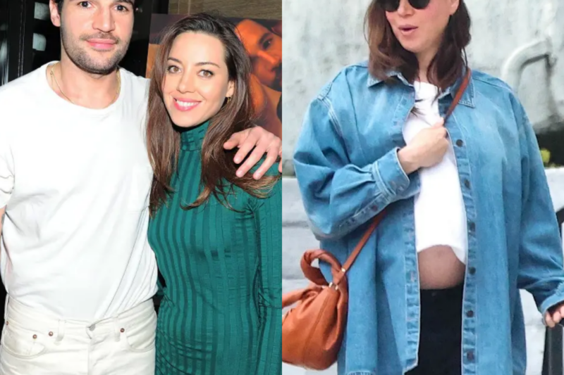 CHRISTOPHER ABBOTT WAS SUPPOSED TO BE TALKING ABOUT HIS TONY NOMINATION, BUT ONE QUESTION ON LIVE TV QUIETLY PULLED AUBREY PLAZA’S PRIVATE FUTURE INTO THE LIGHT.