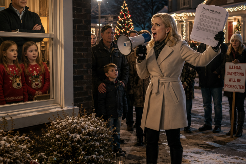 KAREN TRIED TO SHUT DOWN OUR CHRISTMAS PARTY — UNTIL SHE REALIZED I WAS THE MAYOR