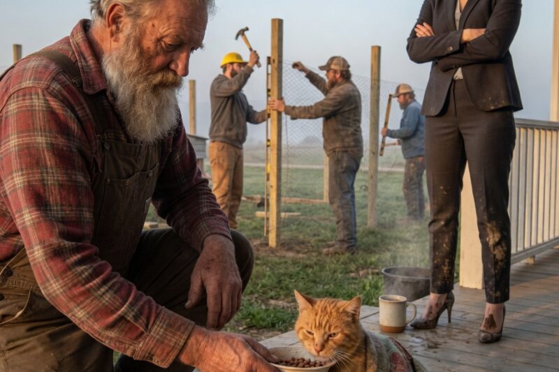 I Came Home to Sell My Mother’s Farm—But Six Farmers Were Building a Mansion for a Three-Legged Cat