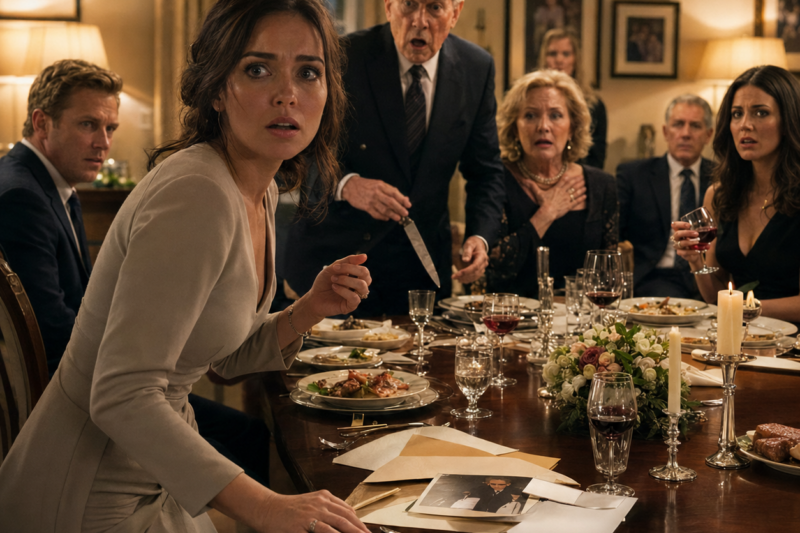 MY FATHER DROPPED HIS KNIFE, MY MOTHER STOPPED BREATHING, AND MY SISTER’S WINE GLASS BEGAN TO SHAKE. WHEN EVERYONE LOOKED AT ME FOR AN ANSWER, I FROZE AND WHISPERED, “I HAVE NO IDEA ABOUT IT.”
