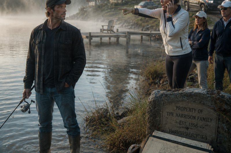 THE HOA PRESIDENT CALLED THE SHERIFF BECAUSE I REFUSED TO JOIN HER LAKE CLUB. SHE SAID I WAS TRESPASSING ON “HER” WATER WHILE I HELD MY FISHING ROD IN THE MORNING MIST. SHE DIDN’T KNOW MY FAMILY’S NAME WAS BURIED IN EVERY OLD RECORD UNDER THAT LAKE.