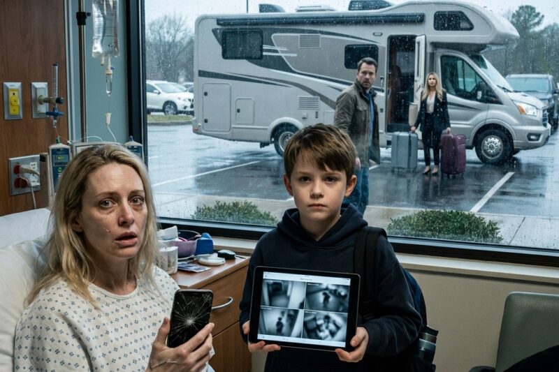 MY HUSBAND LEFT WITH HIS MISTRESS IN THE CAMPER VAN I WAS STILL PAYING FOR.  THEN HE EMPTIED MY BANK ACCOUNT WHILE I WAS IN THE HOSPITAL.  BUT HE FORGOT OUR 10-YEAR-OLD SON WAS SMARTER THAN BOTH OF THEM.