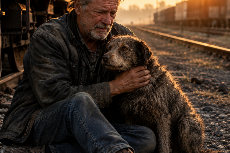 THE DOG HAD BEEN RUNNING FROM PEOPLE FOR THREE YEARS. THE MAN ONLY CAME TO SAY GOODBYE. BUT THAT MORNING, THE TRACKS WENT SILENT.