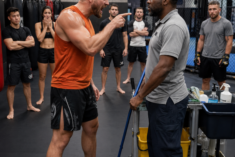MMA Coach Laughed at His Black Janitor — Then His First Punch Changed His Tune