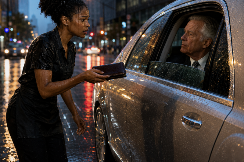 BLACK WAITRESS CHASED A BILLIONAIRE THROUGH THE RAIN TO RETURN $6,000 — UNAWARE IT WAS A TEST THAT WOULD COST HER EVERYTHING BEFORE CHANGING HER LIFE