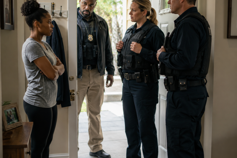 Cops Kick In a Black Woman’s Door at 2AM — Then They Notice Her FBI Jacket on the Wall and Go Silent