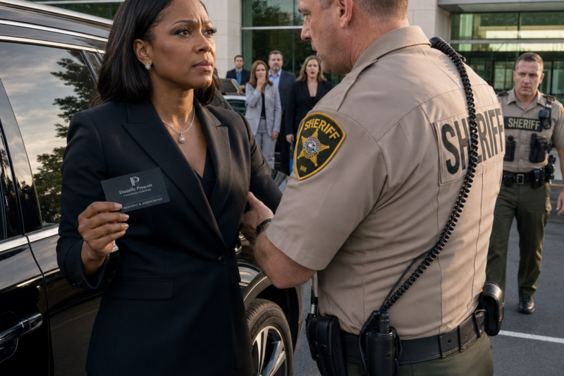 THE SHERIFF ARRESTED A BLACK PROFESSOR FOR “PARKING TOO CLOSE”—THEN HE READ HER BUSINESS CARD AND WENT SILENT
