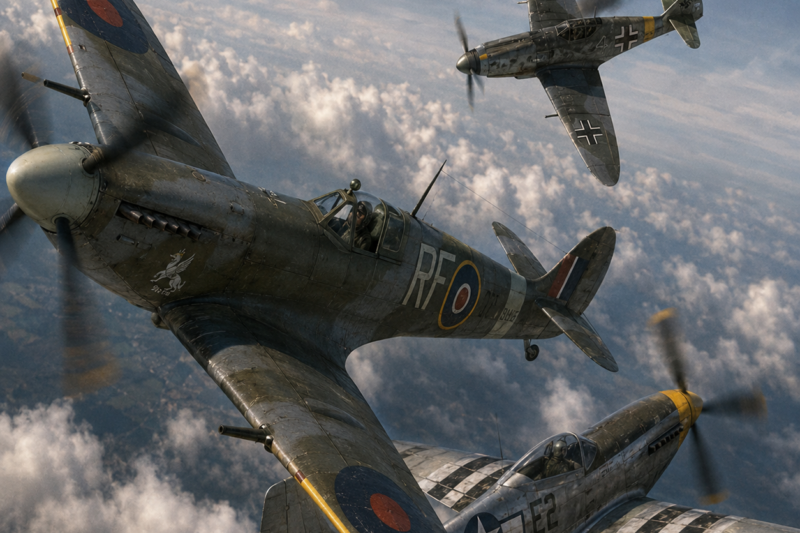 K!LL OR BE K!LLED ABOVE EUROPE — HOW THE SPITFIRE AND P-51 TURNED THE LUFTWAFFE’S OWN DOGFIGHT TACTICS AGAINST IT
