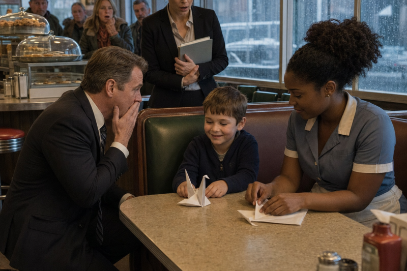 CEO SAW A BLACK WAITRESS HELP HIS AUTISTIC SON — THEN FROZE WHEN THE BOY SMILED FOR THE FIRST TIME EVER