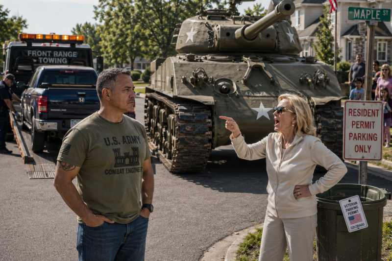 HOA KAREN HAD MY TRUCK TOWED — THEN A 30-TON TANK PARKED ON HER STREET AND ENDED HER REIGN