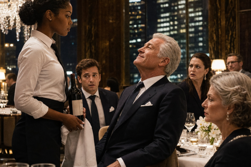 BILLIONAIRE MOCKED A BLACK WAITRESS IN FRENCH BEFORE CLIENTS — UNTIL HER REPLY DESTROYED HIS $100 MILLION DEAL