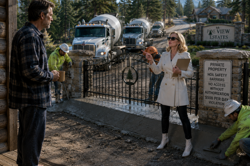 THEY SEALED MY CABIN GATE — THEN DISCOVERED THEIR ONLY ROAD OUT RAN THROUGH MY LAND