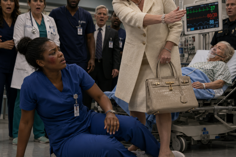 RICH MOTHER SLAPPED A BLACK NURSE UNCONSCIOUS — THEN THE MAFIA BOSS SAW HIS FIANCÉE’S BRUISED FACE AND ENDED HER PROTECTIO