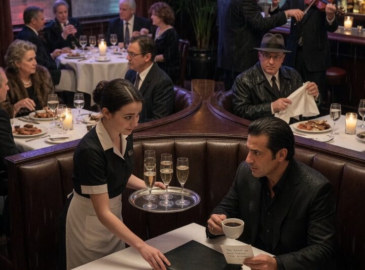 The Waitress Slipped a Warning Into the Mafia Boss’s Tip—But the Bullet Was Never Meant for Him