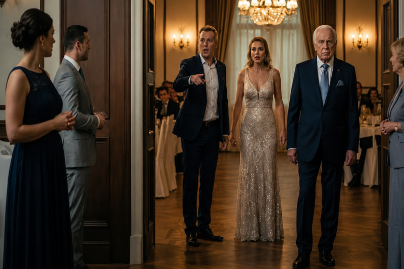 AT OUR ANNIVERSARY PARTY, MY HUSBAND DRAGGED ME OUT IN FRONT OF 50 GUESTS TO STEAL EVERYTHING I OWNED—AFTER HUMILIATING ME, HE SAID, “GET OUT OF MY HOUSE,” BUT HE DIDN’T KNOW MY REAL GRANDFATHER WAS AT THE DOOR