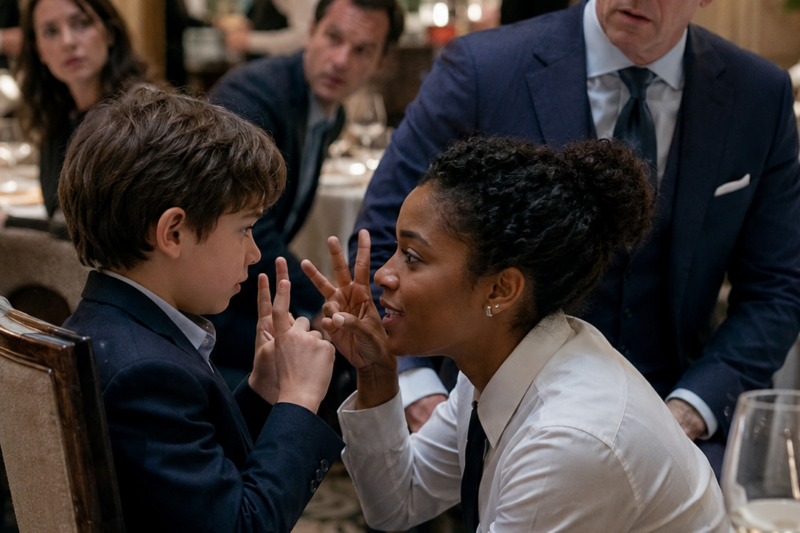 EVERYONE IGNORED A BILLIONAIRE’S DEAF SON — THEN A BLACK WAITRESS CHANGED EVERYTHING