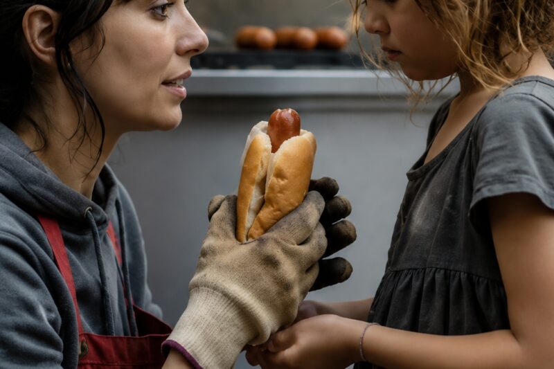  The Hotdog Was Still Warm in the Girl’s Hands