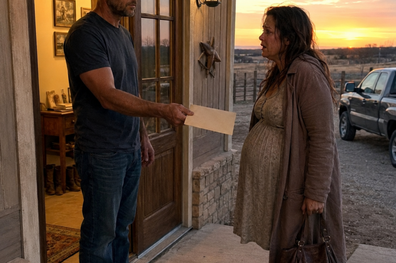 TWO YEARS AFTER I VANISHED AT 4 A.M., SHE FOUND MY NEW HOUSE IN TEXAS AND STOOD ON MY PORCH, PREGNANT, BROKE, AND CRYING.