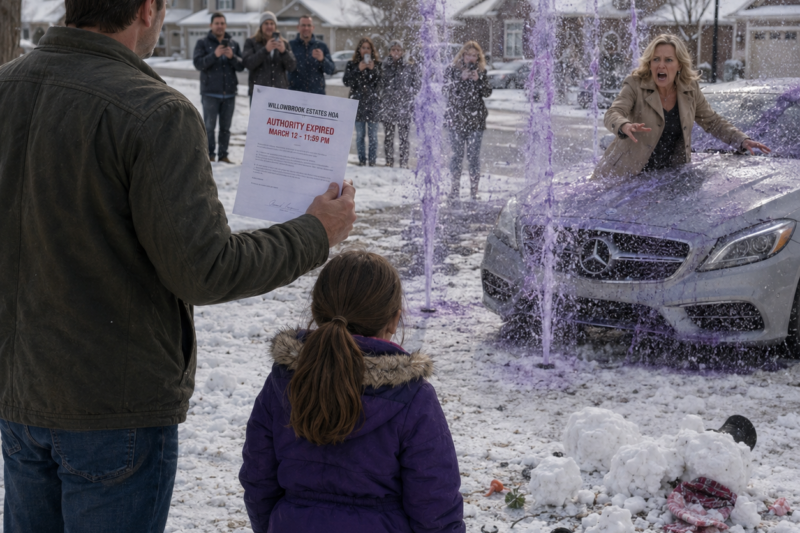 HOA KAREN RAMMED MY DAUGHTER’S SNOWMAN—BUT SHE HAD NO IDEA WHAT I BURIED UNDERNEATH